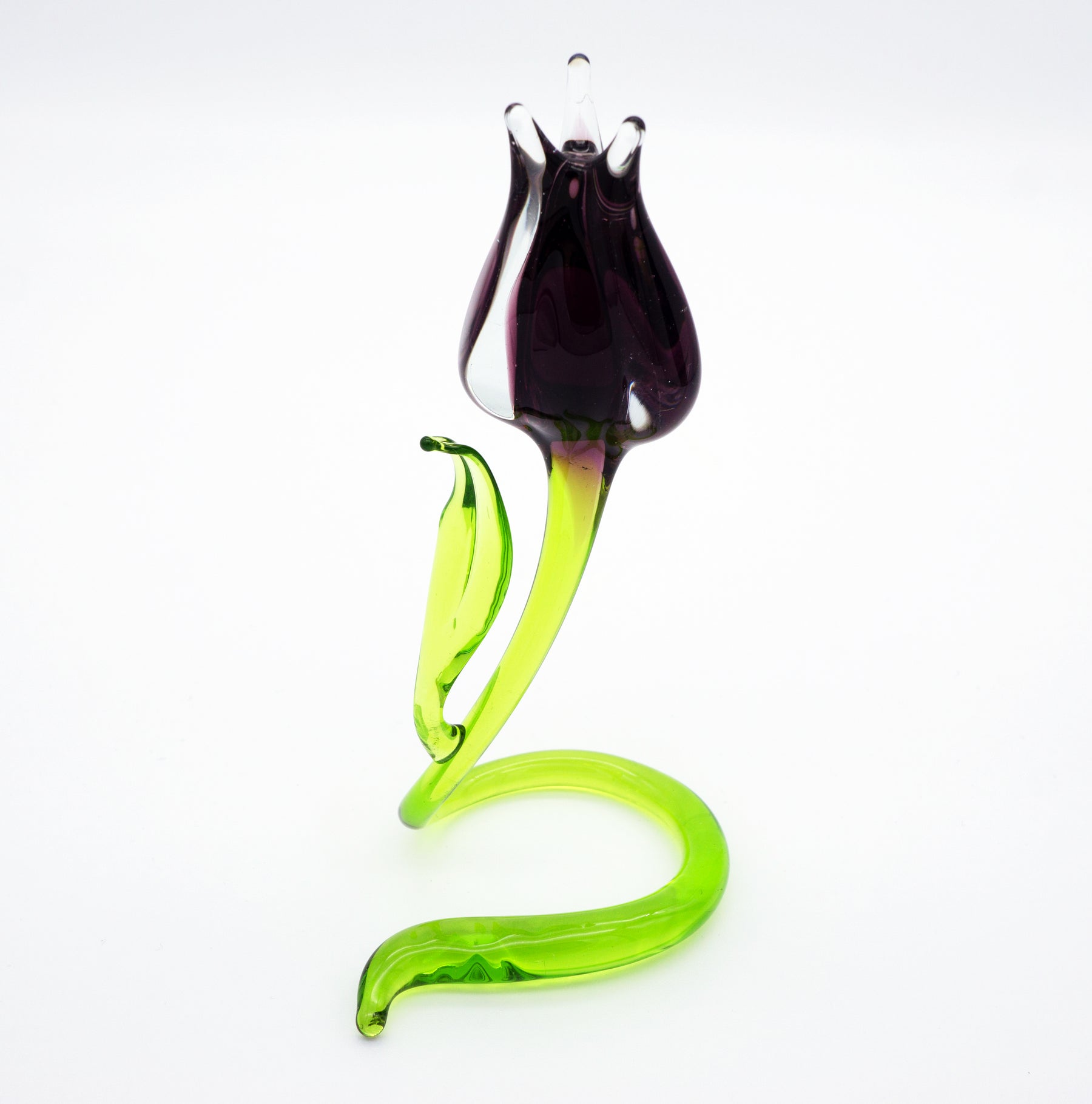 Lila Tulpe aus Glas