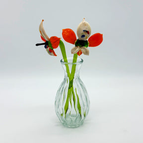 Glasblumen Set Orchidee