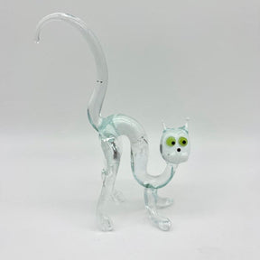 Bucklige Katze Glastier
