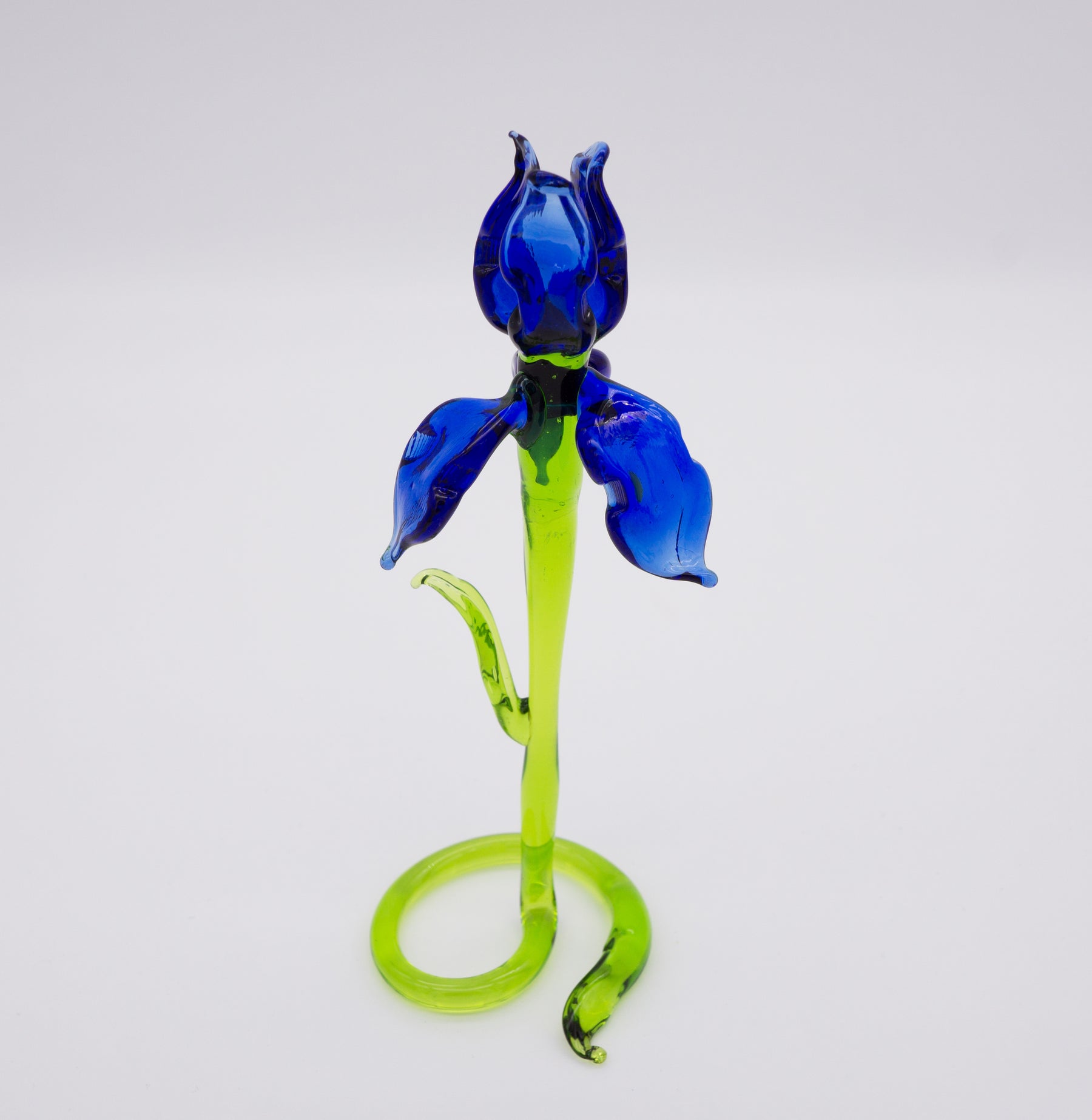 Blaue Iris aus Glas