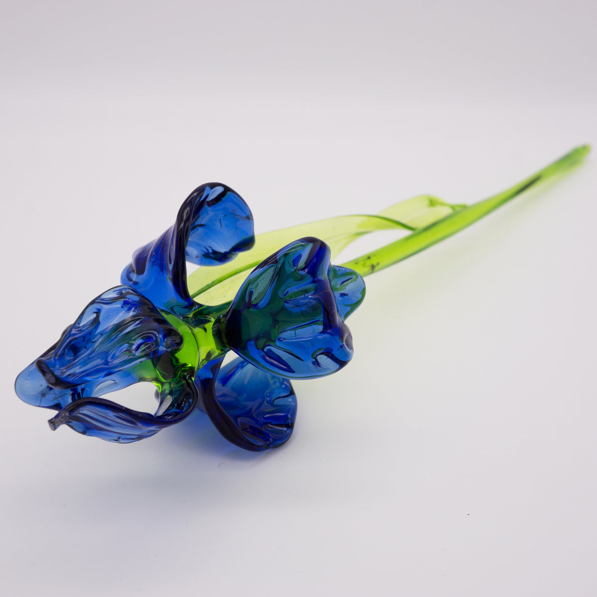 Blaue Iris aus Glas