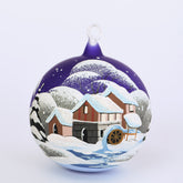 Weihnachtskugel mit Windmühle